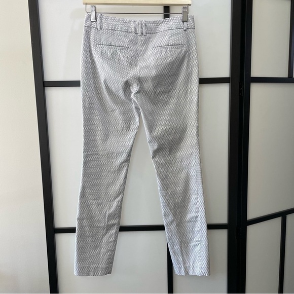 [0] Calvin Klein Women’s Light Grey & White Patterned Structured Spring Trouser - Picture 2 of 8
